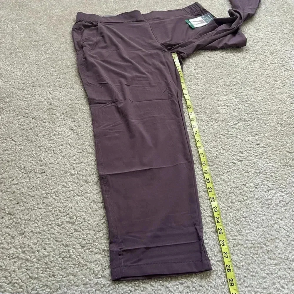 Eddie Bauer Traveler Ankle Pant Women Sz XL purple Stretch Light Weight 1669563